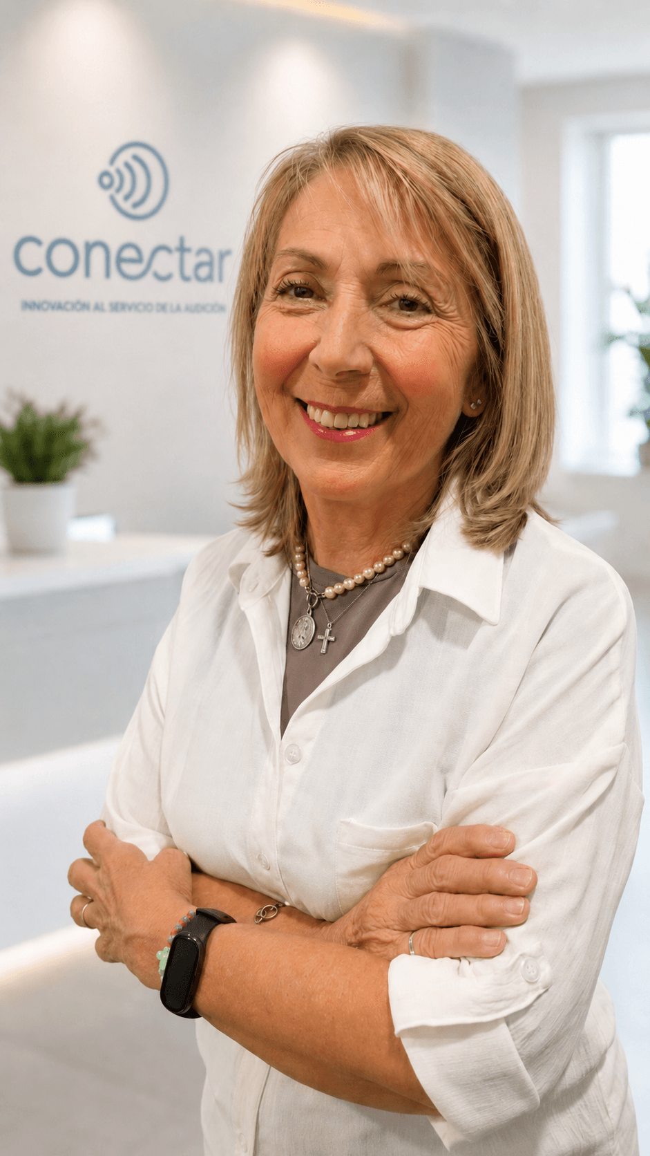 Lic. María Elena Luna, Coordinadora general en Conectar